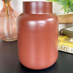 Red Nordic Wide Bottle Vase