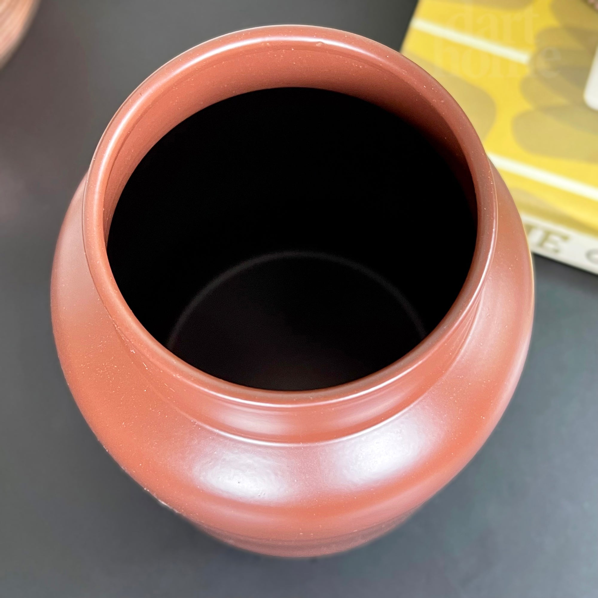 Red Nordic Wide Bottle Vase