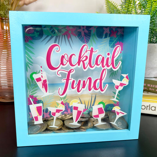 Quadratische Cocktail-Fonds-Spardose