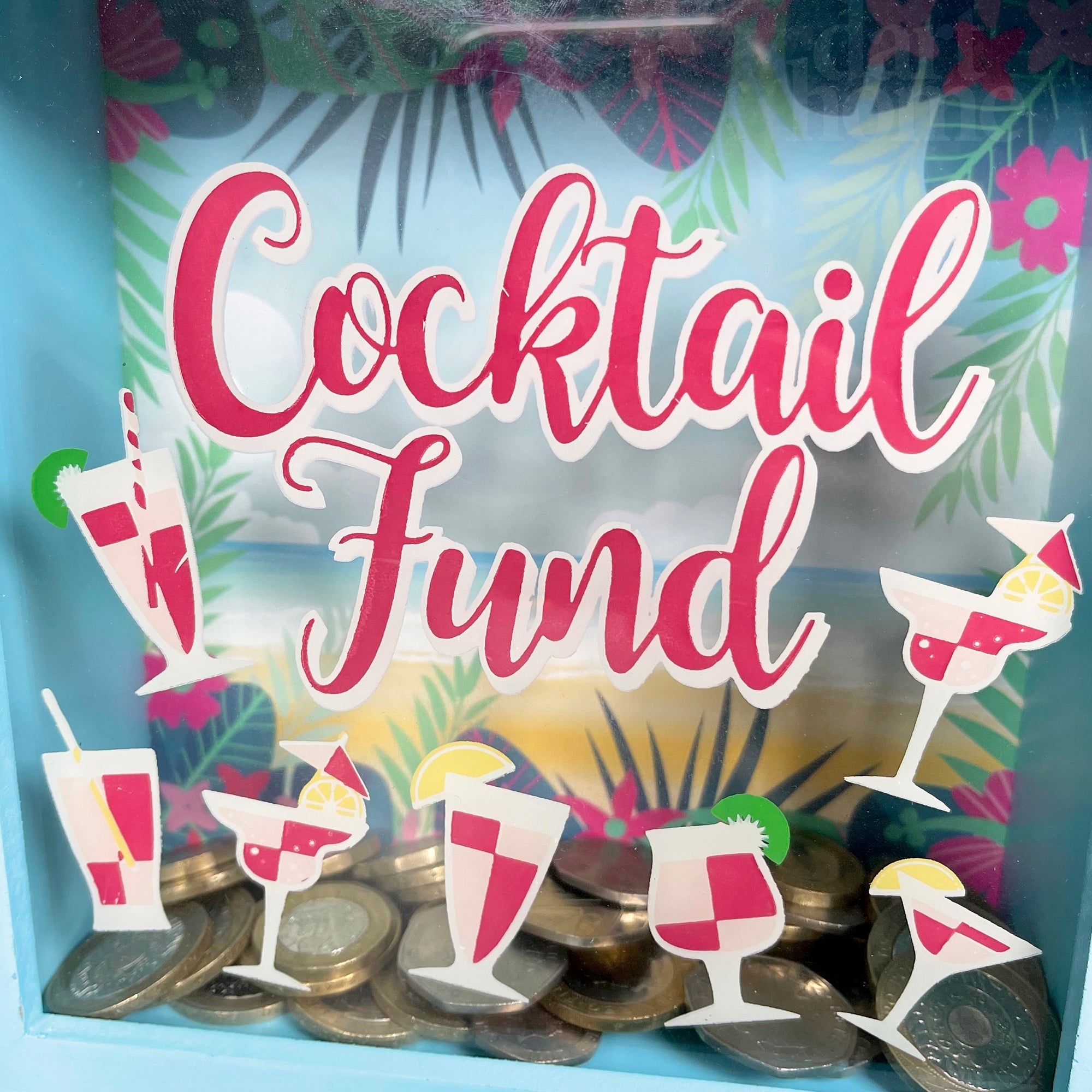 Square Cocktail Fund Money Box