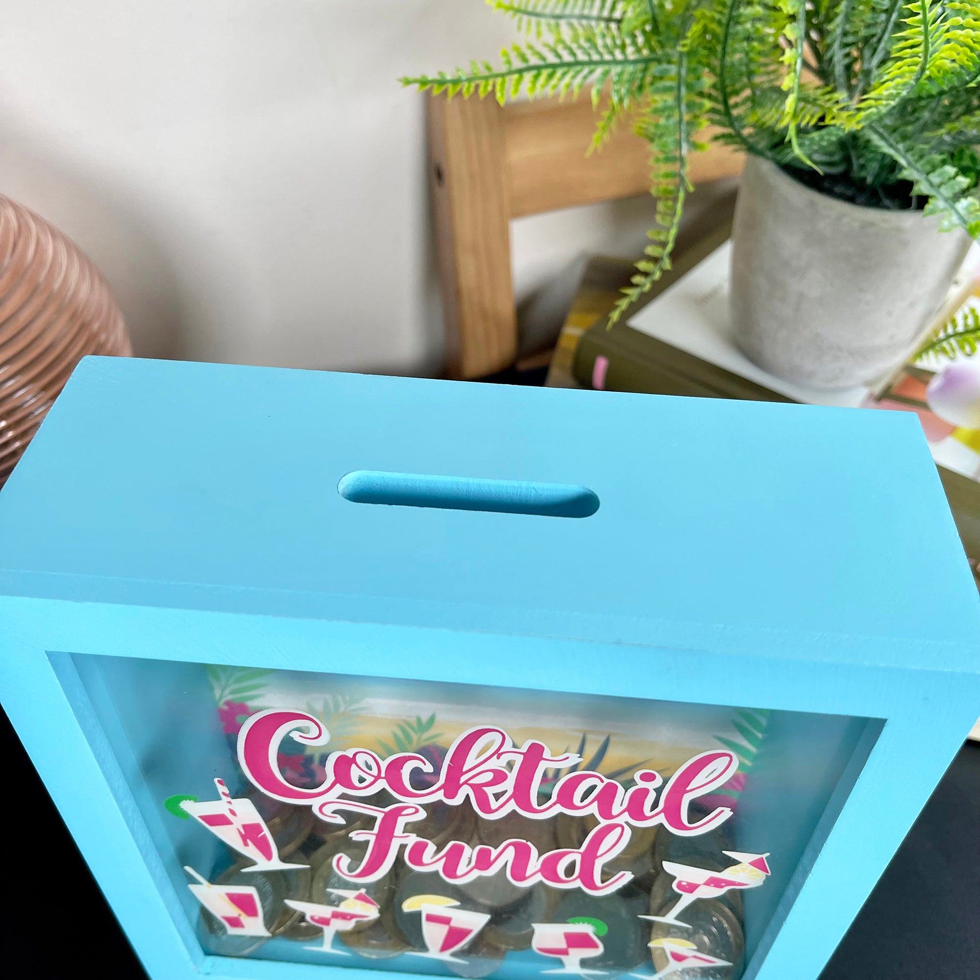 Square Cocktail Fund Money Box