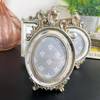 Baroque Silver Photo Frames Set Of 3