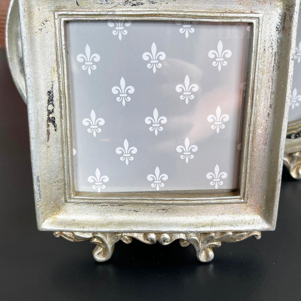 Baroque Silver Photo Frames Set Of 3