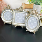 Baroque Silver Photo Frames Set Of 3