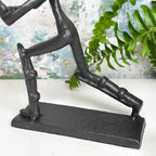 Cast Iron Cricketer Sculpture Mens Fathers Day Gift