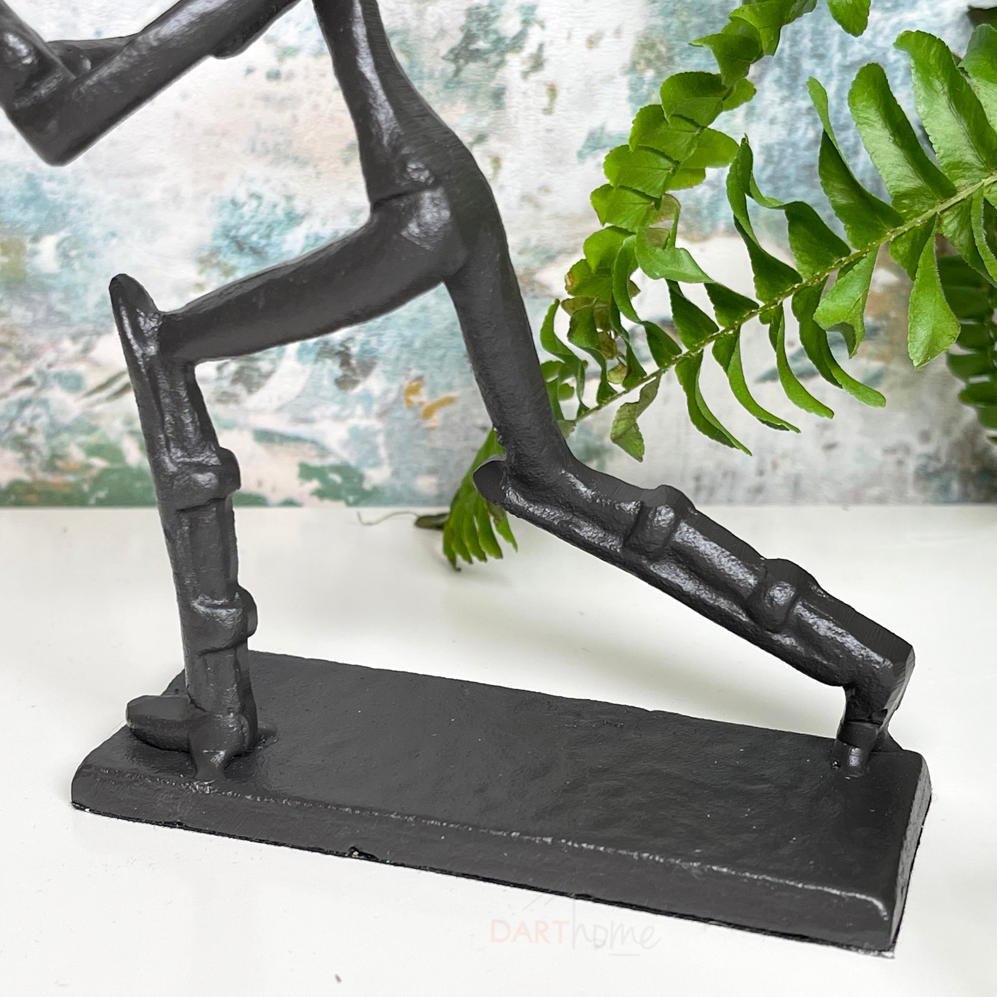 Cast Iron Cricketer Sculpture Mens Fathers Day Gift
