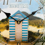Runde Wanduhr „Strandhütte“, 20 cm