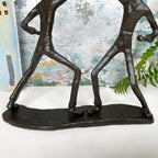Cast Iron Martial Arts Fighters Sculpture Fathers Day Gift