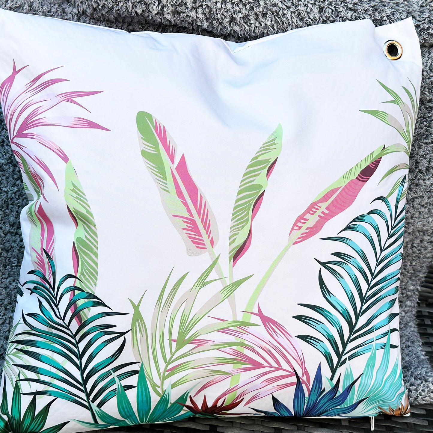 Square Tropical Forest Outdoor Cushion