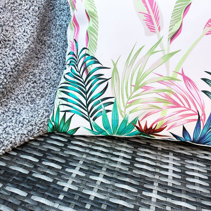 Square Tropical Forest Outdoor Cushion