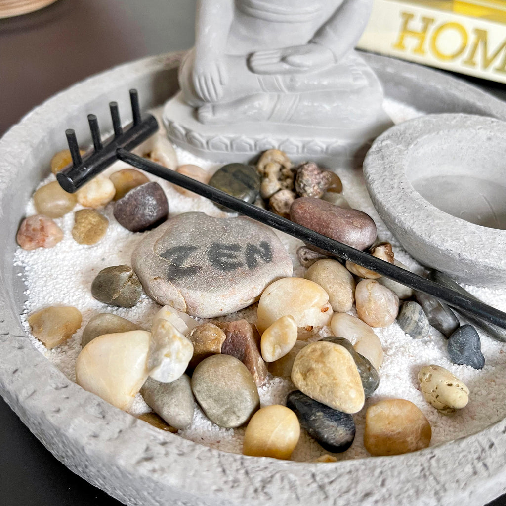 Zen Buddha Round Garden Scene Set