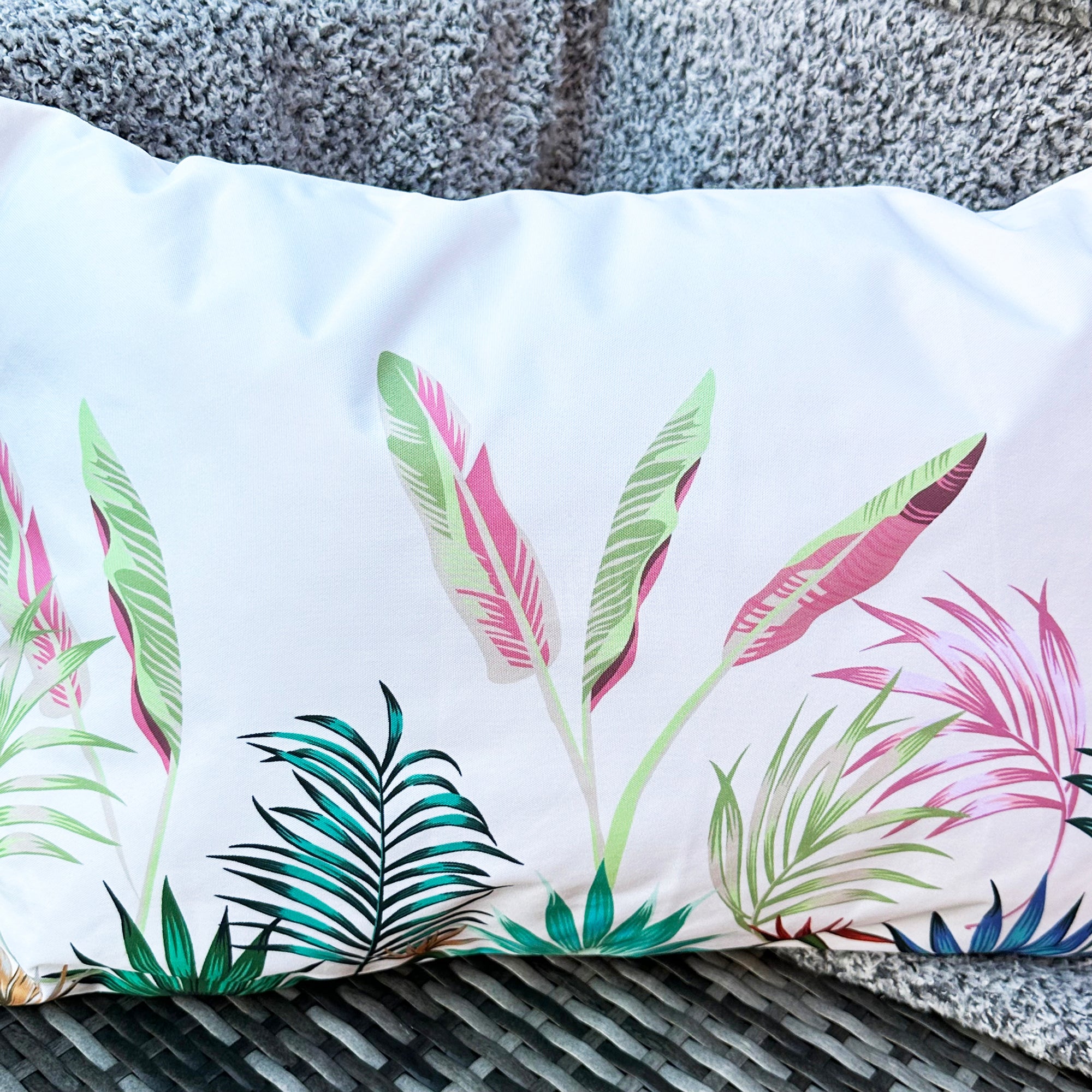 Rechteckiges Tropenwald-Außenkissen