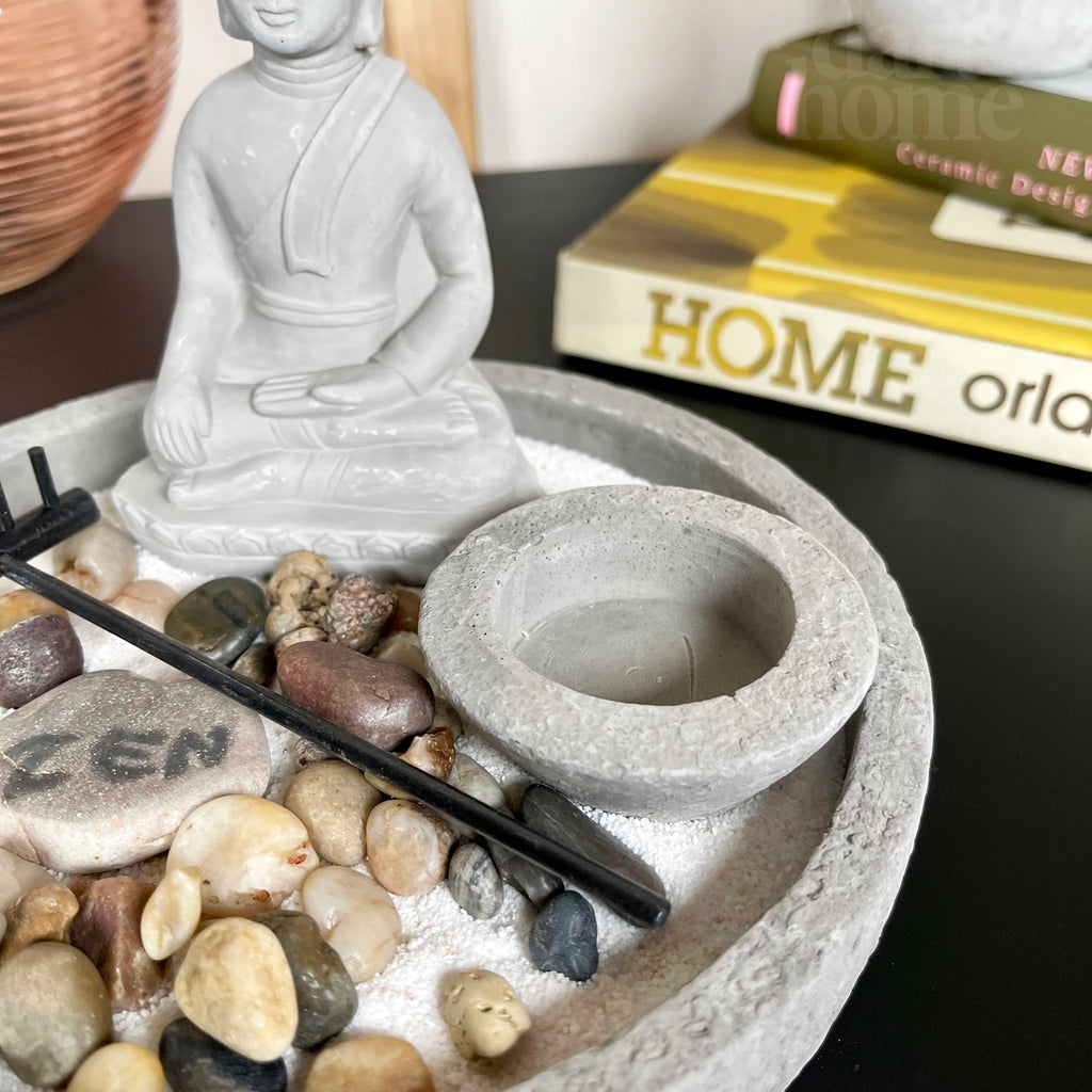Zen Buddha Round Garden Scene Set