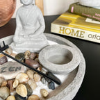 Zen Buddha Round Garden Scene Set