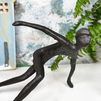 Cast Iron Ice Skater Figurine