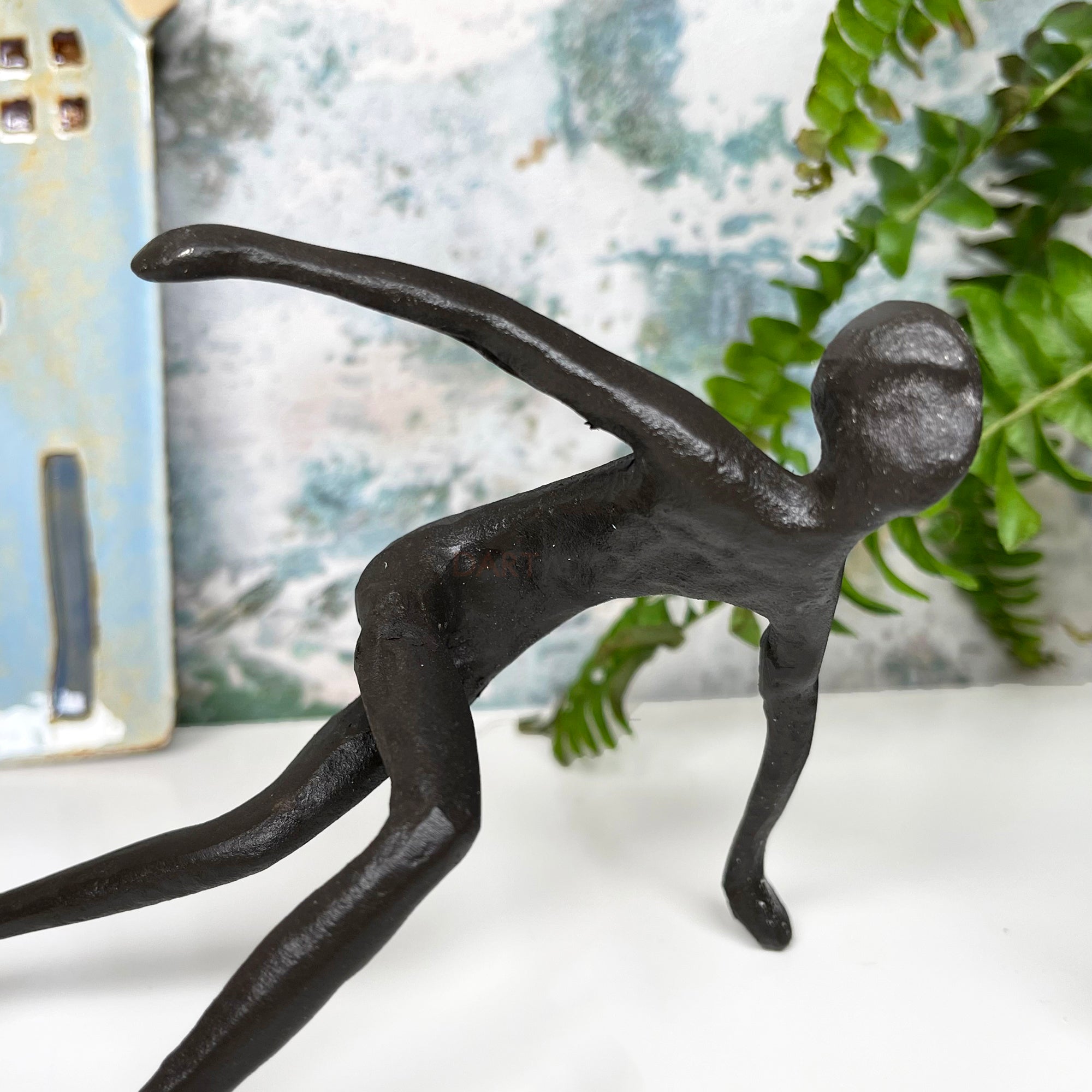 Cast Iron Ice Skater Figurine