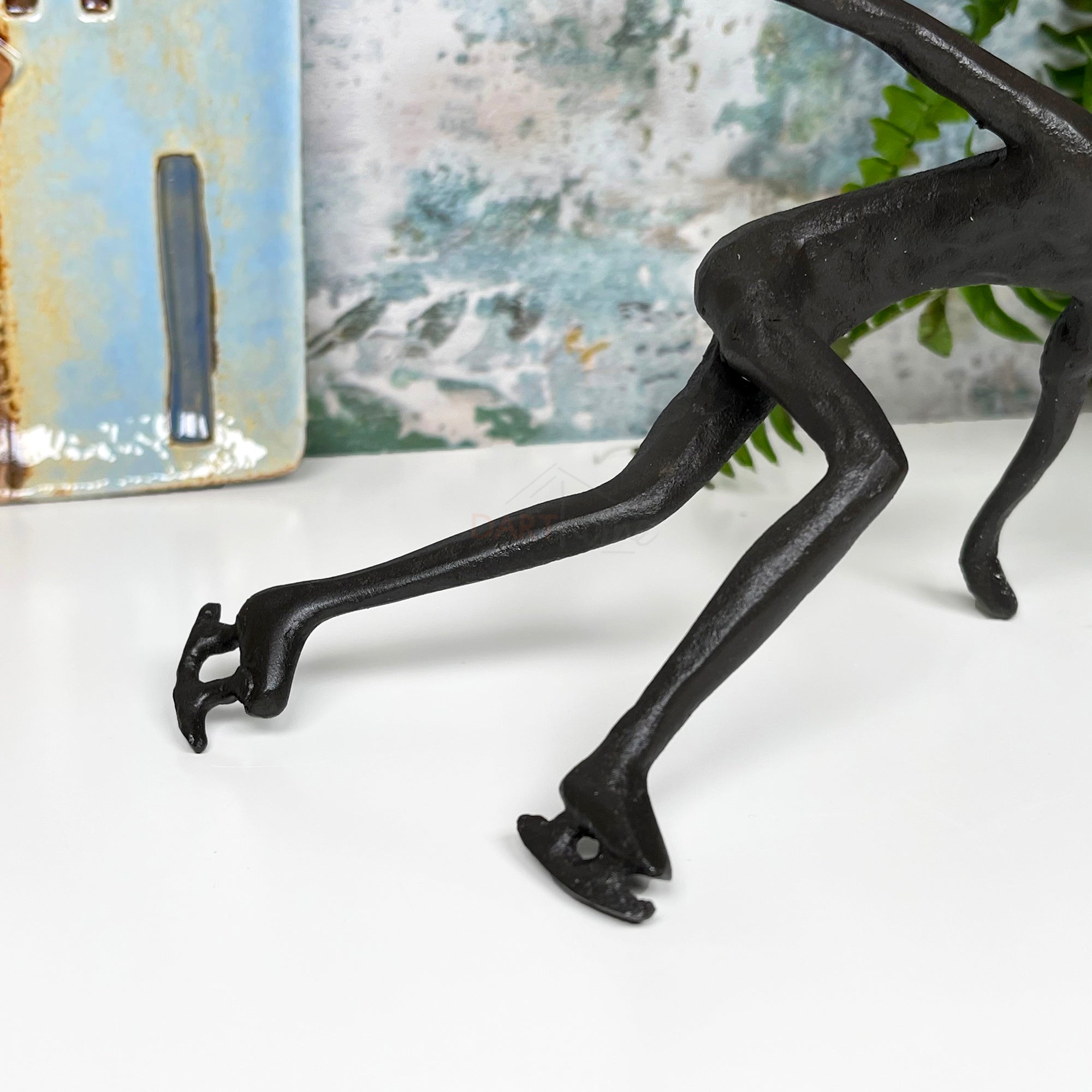 Cast Iron Ice Skater Figurine