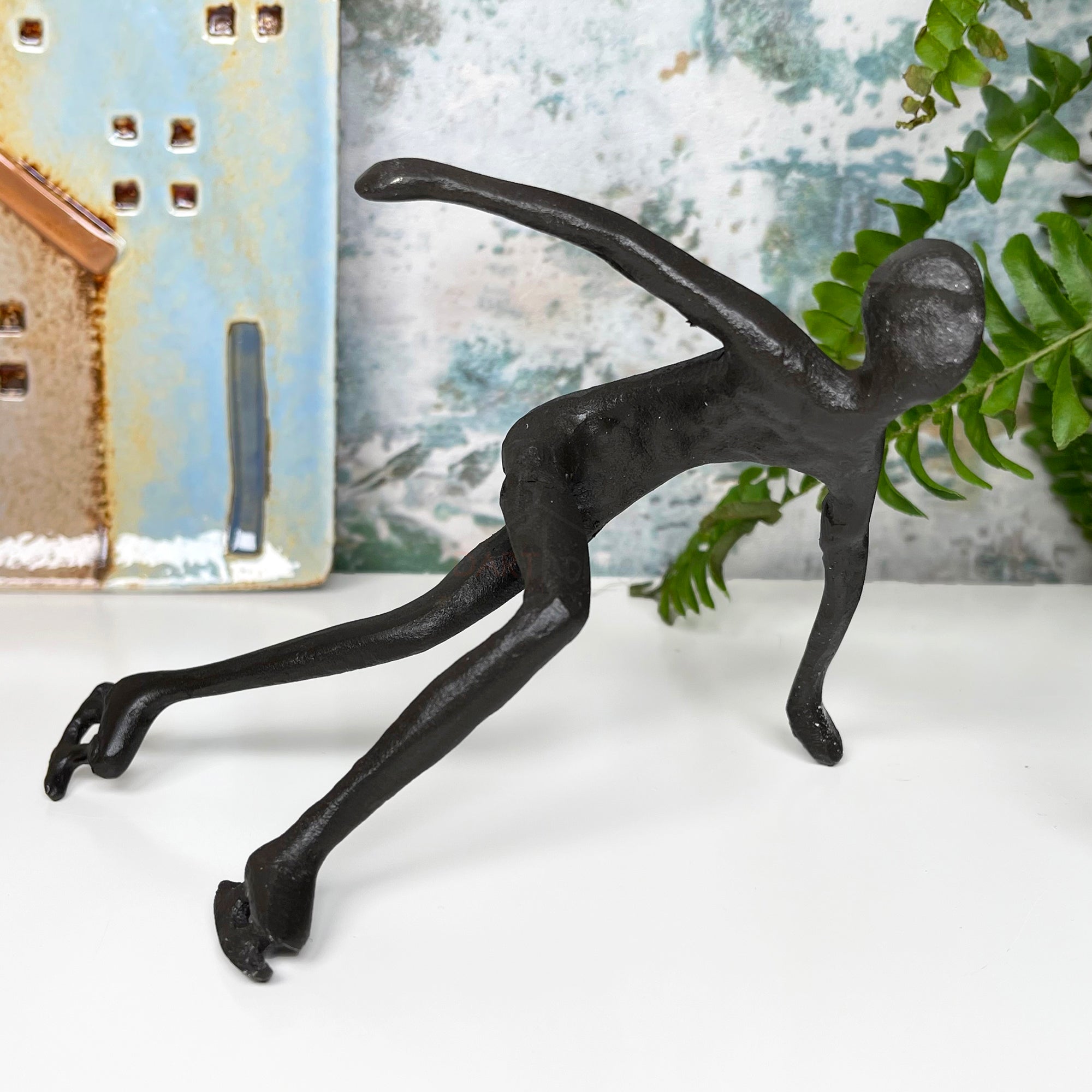 Cast Iron Ice Skater Figurine