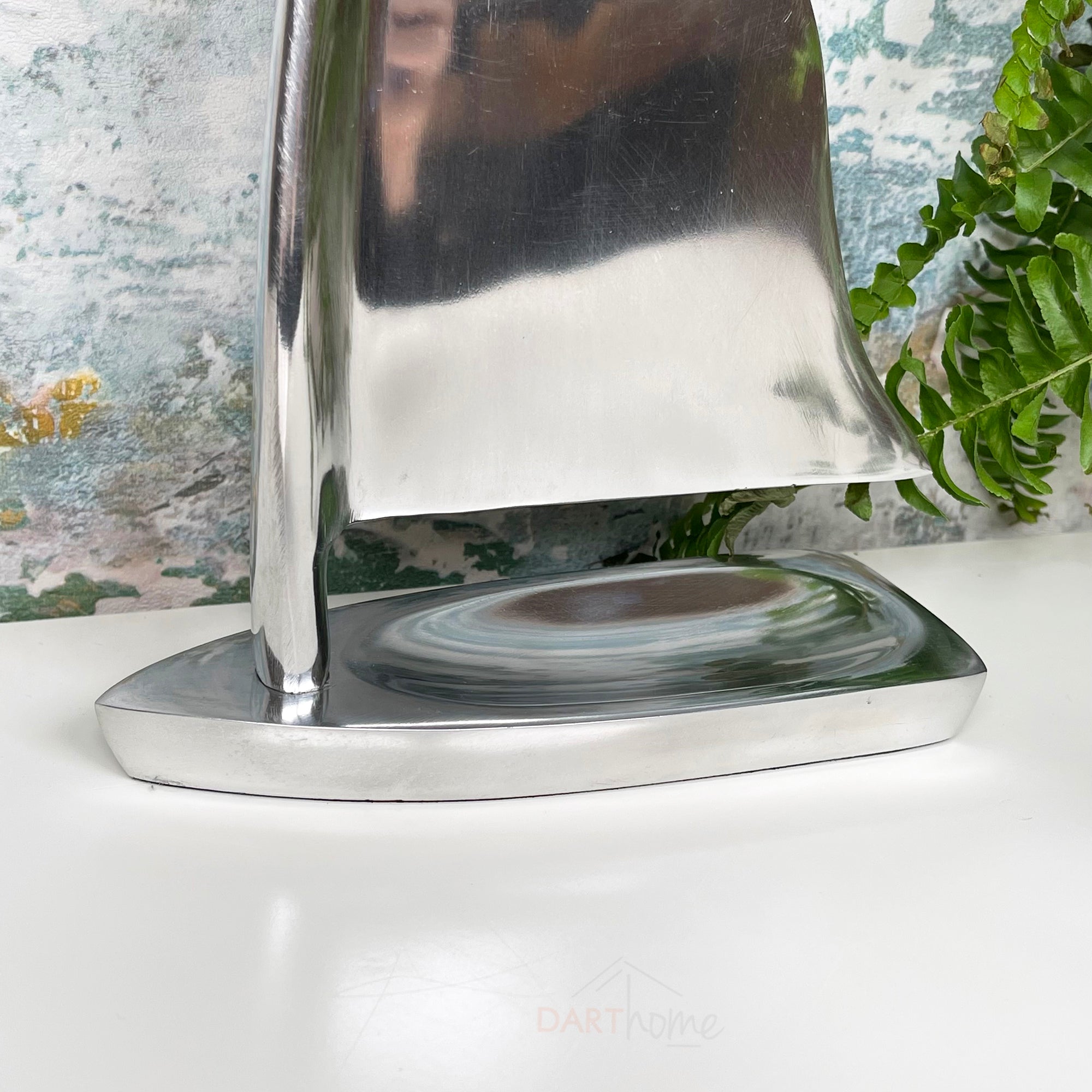 Chrome Silver Metal Boat Ornament