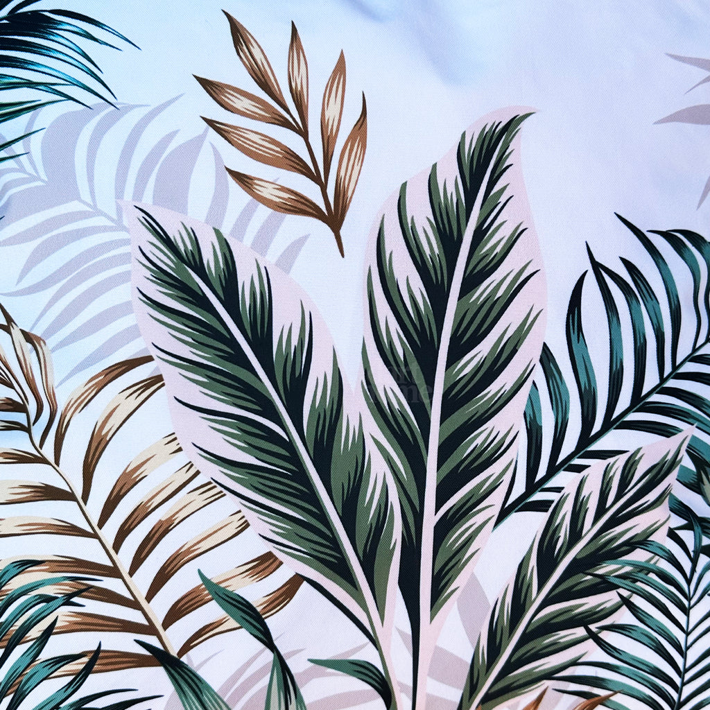 Goldenes tropisches Dschungel-Außenkissen