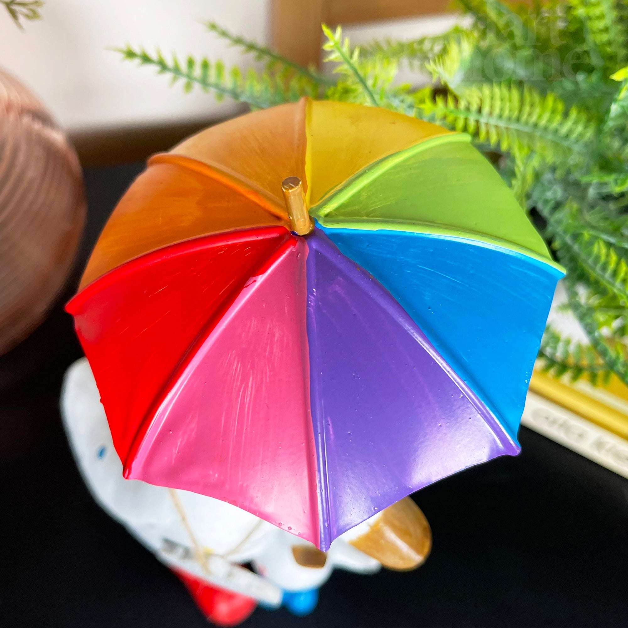 Bunte Enten- und Babyfigur – Familie, wo der Regenbogen beginnt