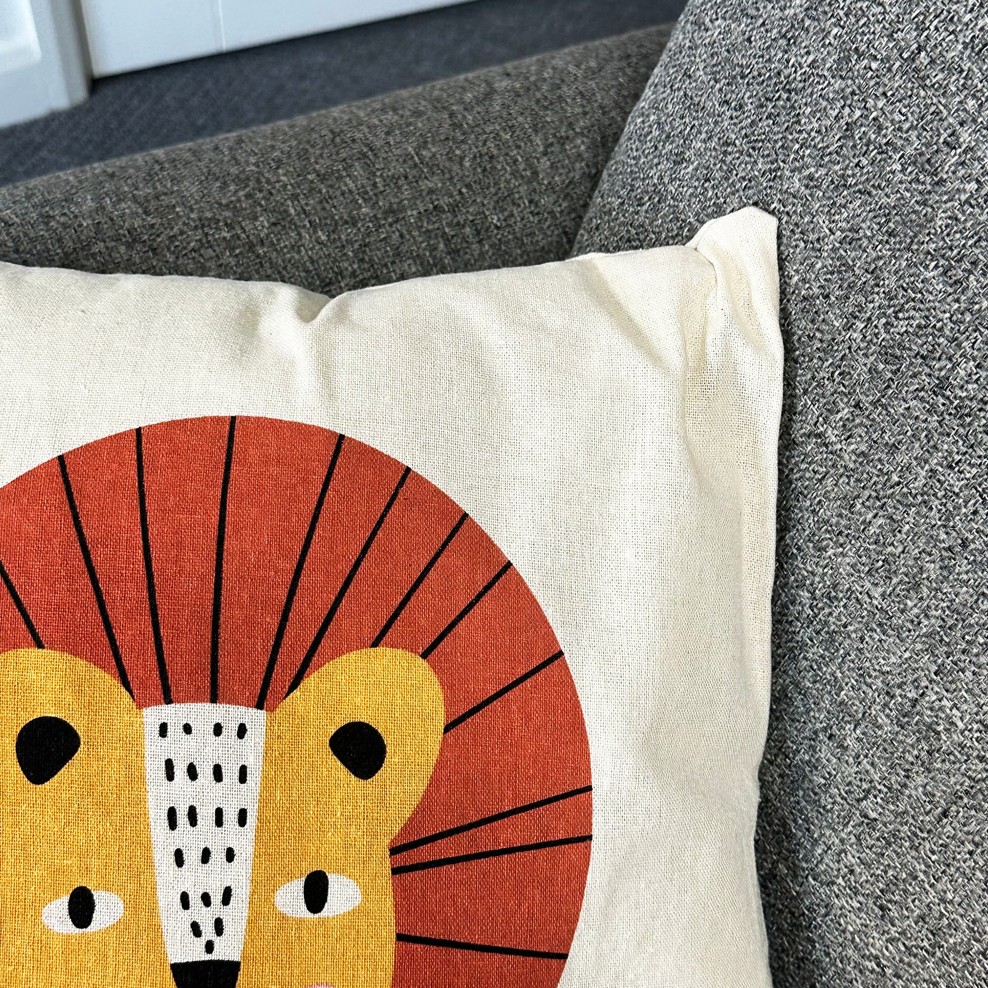 Safari Childrens Cushion - Lion