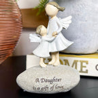 Daughter Is A Gift Of Love Angel Pebble Stone