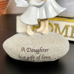 Daughter Is A Gift Of Love Angel Pebble Stone