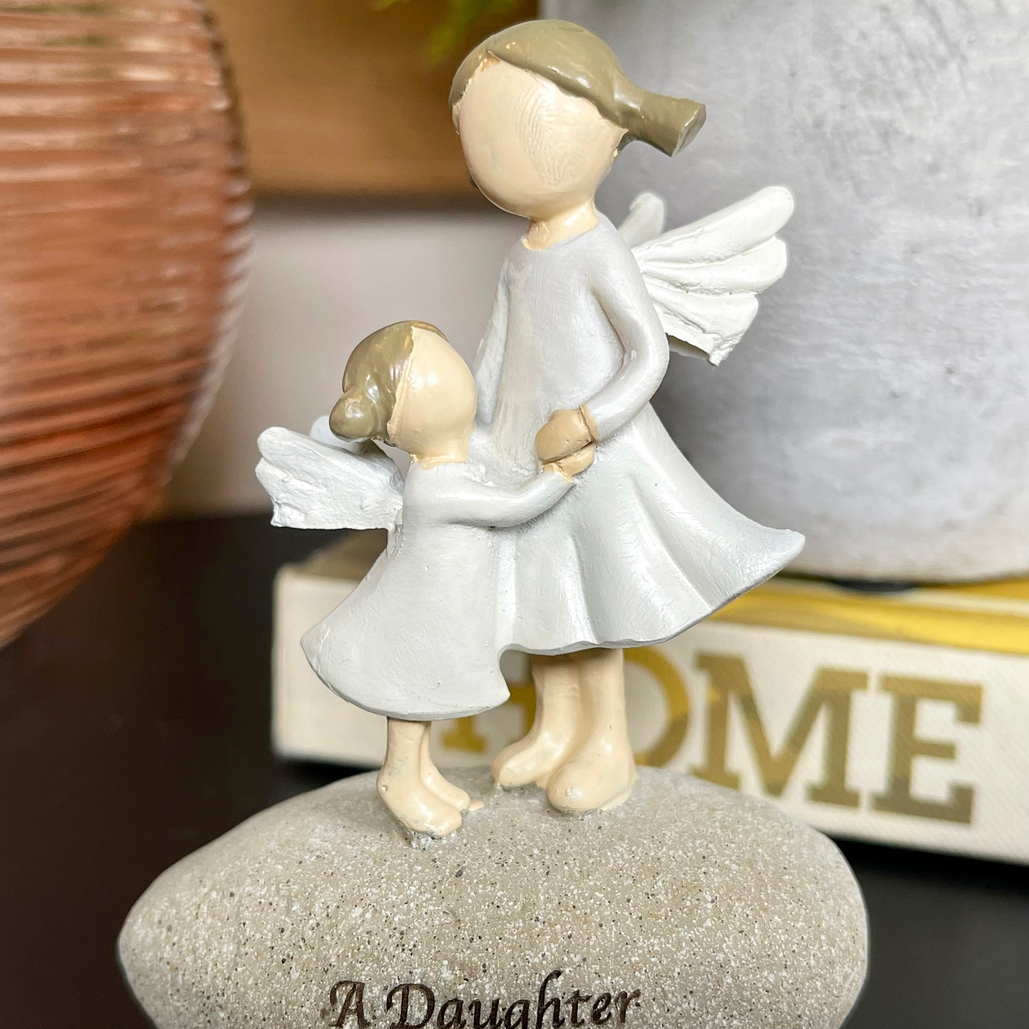 Daughter Is A Gift Of Love Angel Pebble Stone
