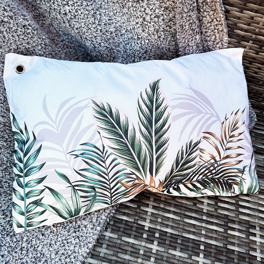 Golden Tropical Jungle Outdoor Cushion 50x35cm