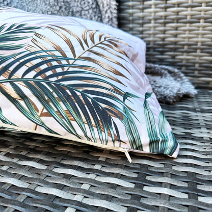 Golden Tropical Jungle Outdoor Cushion 50x35cm