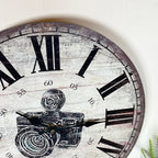Round Picture Camera Wall Clock