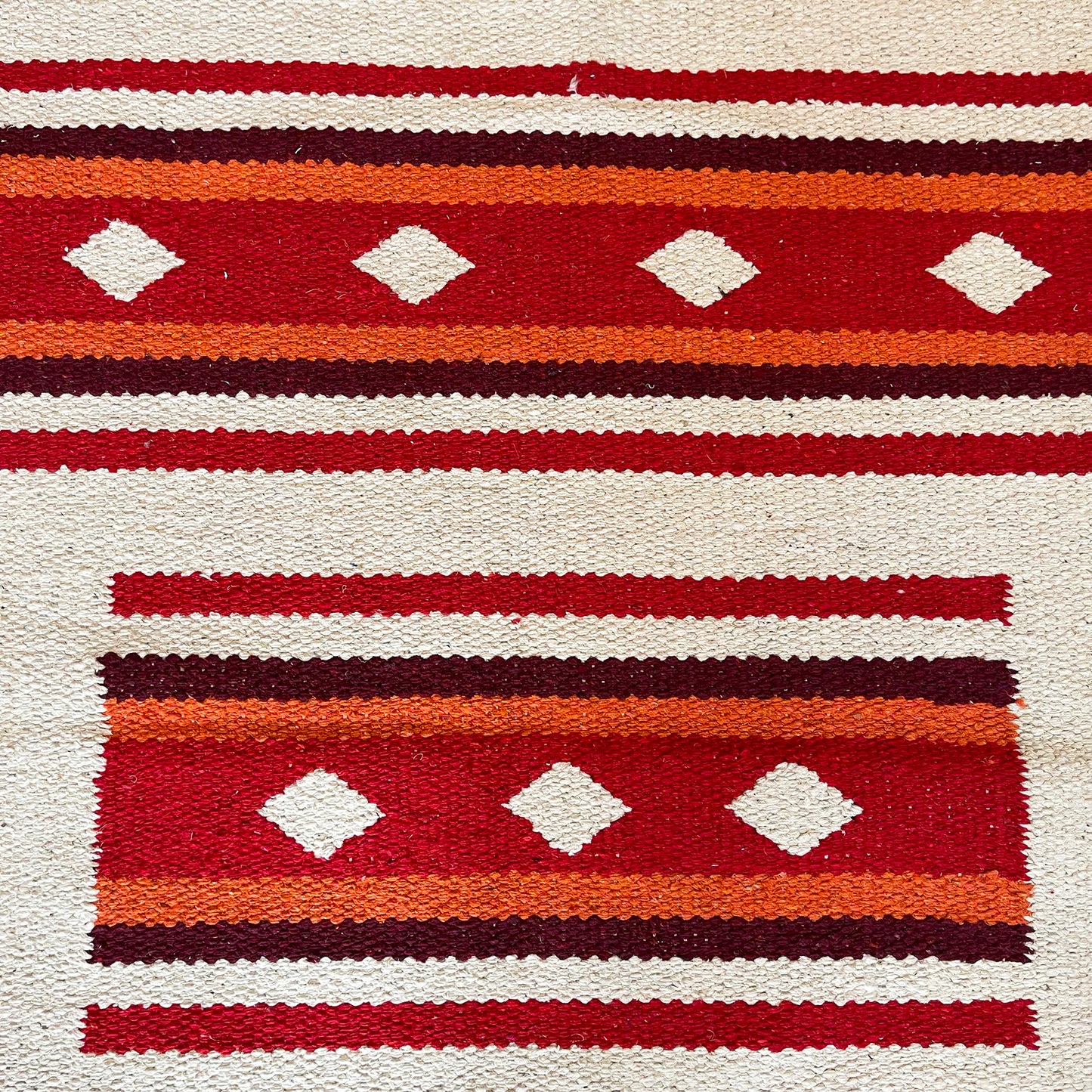 Red Cotton Moroccan Rug