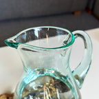 Molten Jug On Teak Root Stand