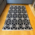 Black & White Reversible Geometric Rug