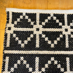 Black & White Reversible Geometric Rug