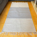 Light Grey Two Tone Rug