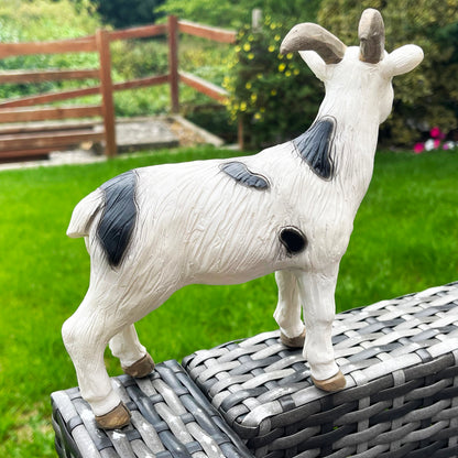 White Goat Garden Ornament 20cm