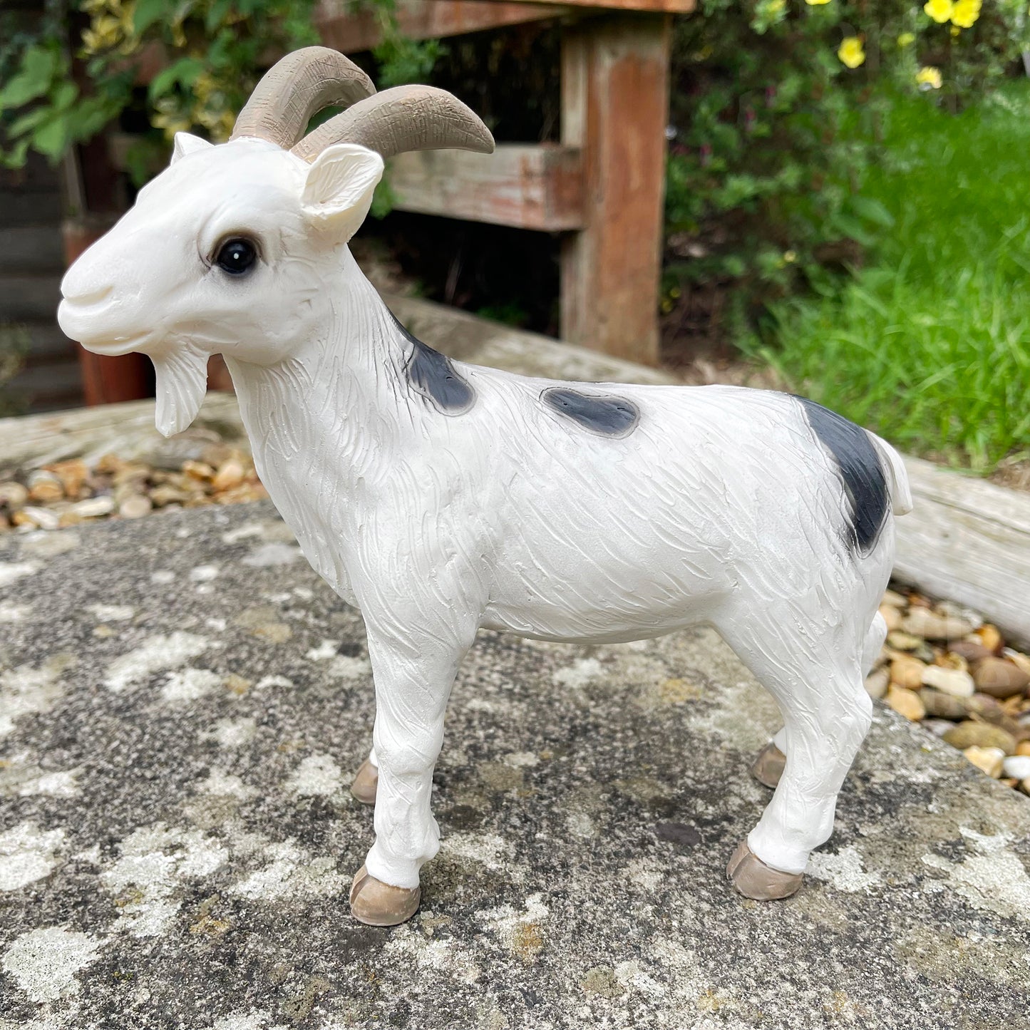 White Goat Garden Ornament 20cm