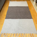 Dark Grey Two Tone Rug