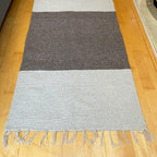 Dark Grey Two Tone Rug