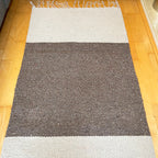 Dark Grey Two Tone Rug
