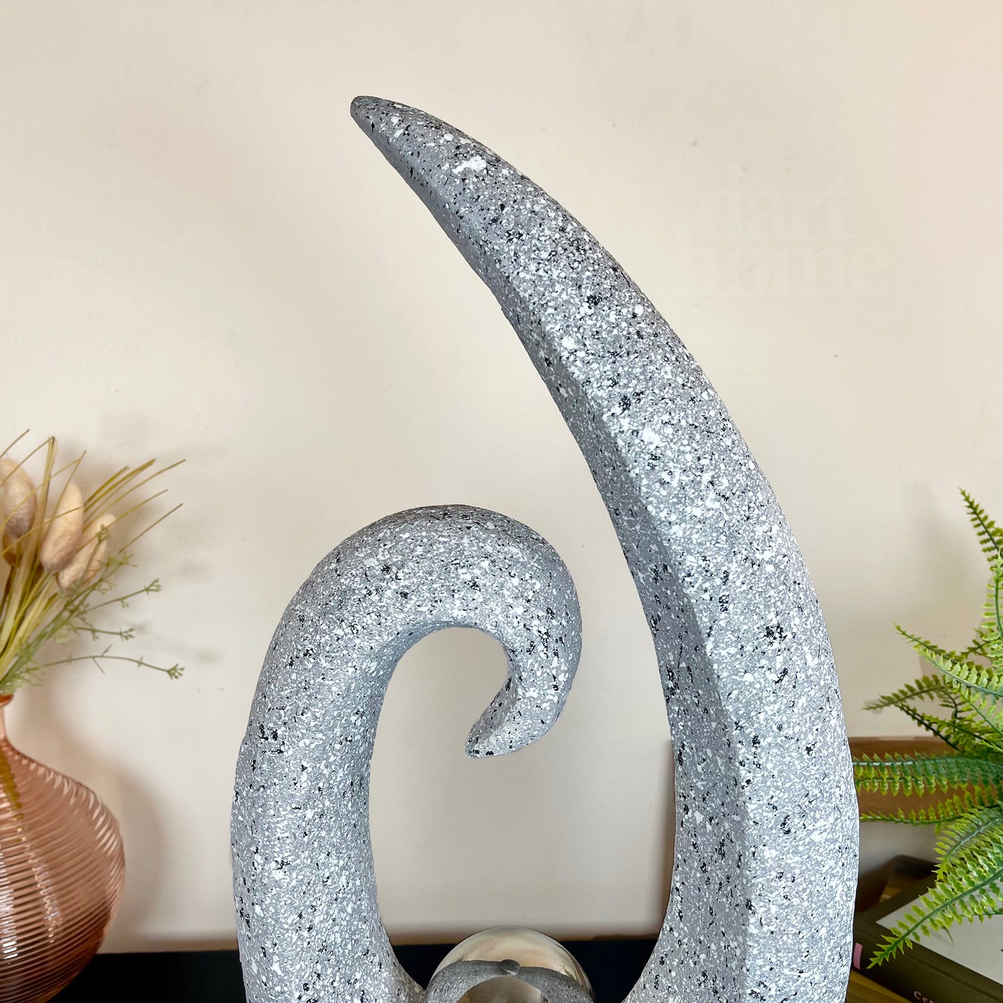 Stone Effect Abstract Wave Sculpture