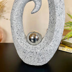 Stone Effect Abstract Wave Sculpture