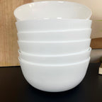 6pc White Ceramic Salad Bowl Set 23cm