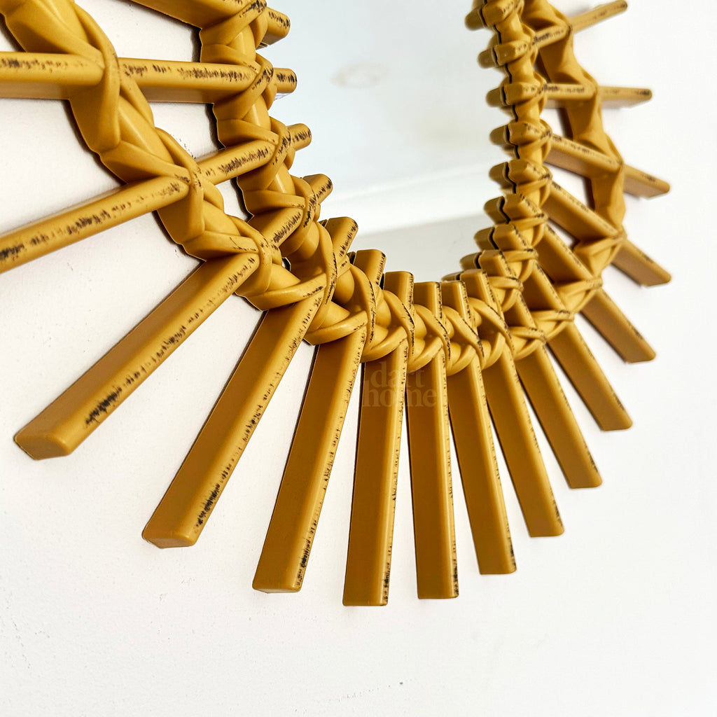 Augenwandspiegel im Rattan-Stil