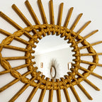 Augenwandspiegel im Rattan-Stil