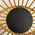 Augenwandspiegel im Rattan-Stil