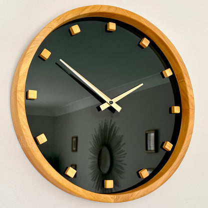 Minimalist Blue Faced Wall Clock