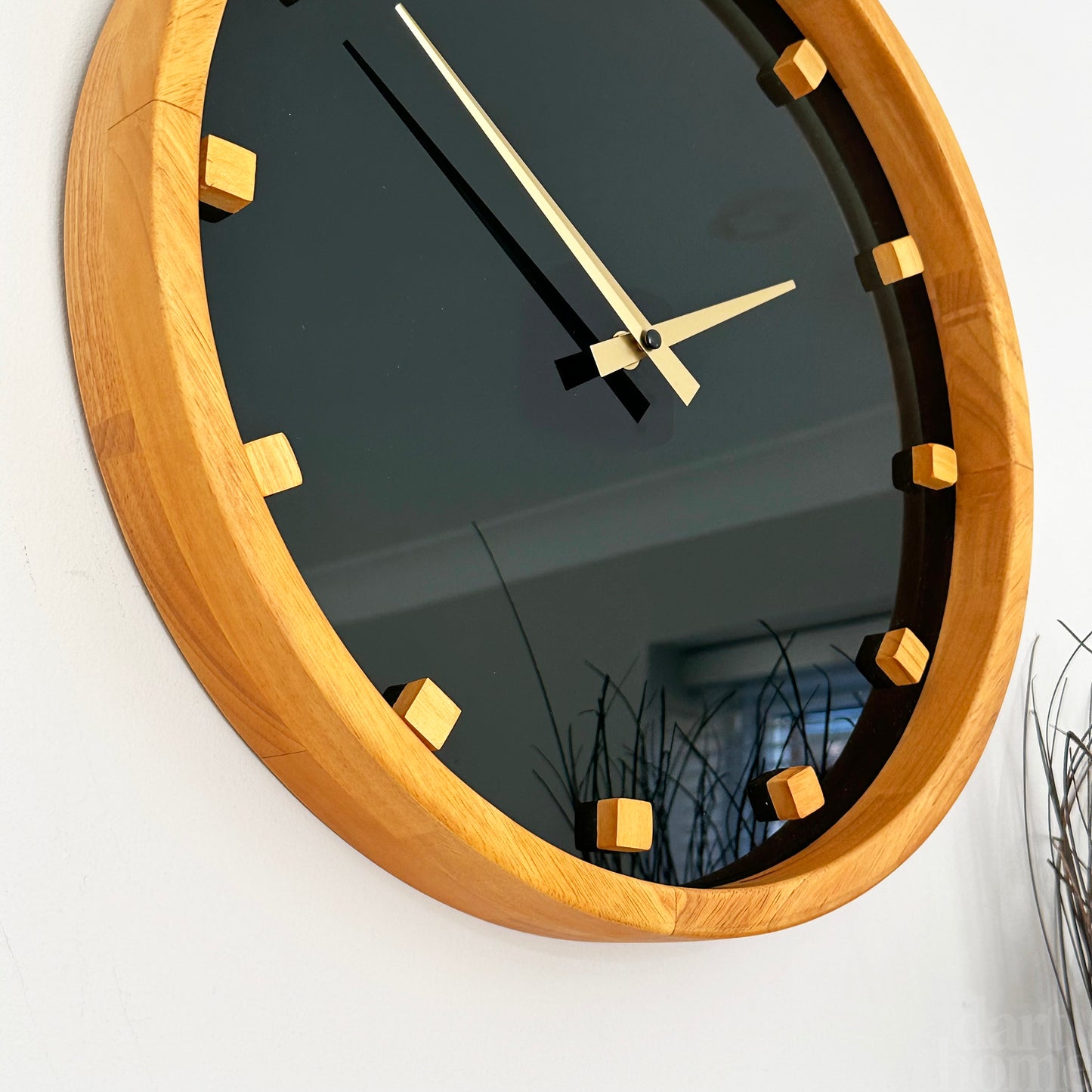 Minimalist Blue Faced Wall Clock